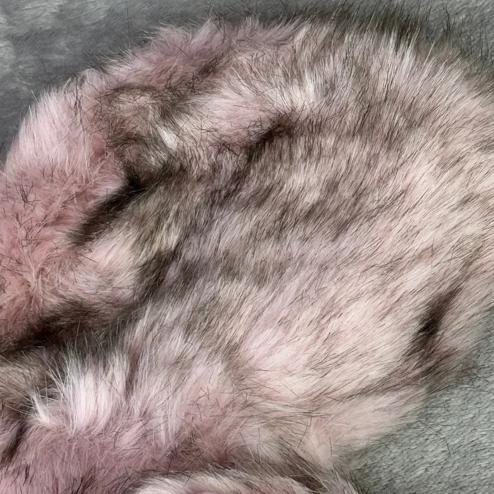 East Side Anastasia Hat and Stole Set Pet Large Pink‎ Faux Fur ZA5341675